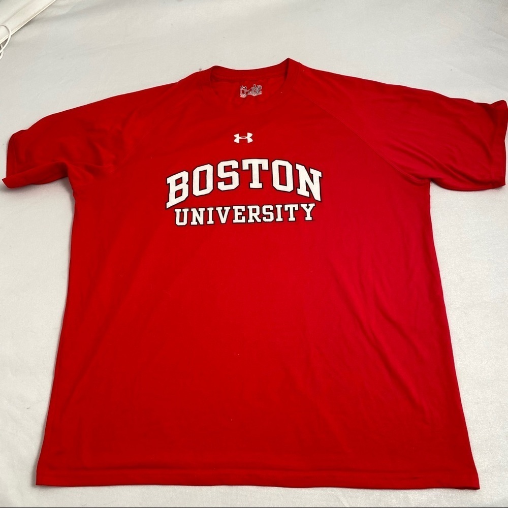 Under Armour Boston University red short sleeve logo performance t-shirt